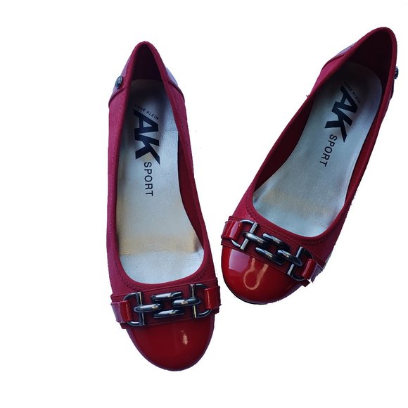 Anne Klein Sport Shoes - Anne Klein Sport Red Ballet Flats - Women's Size 7